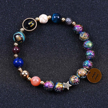 Load image into Gallery viewer, Blue San Volcanic Rock Constellation Bracelets – Colorful Twelve Constellations