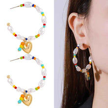 Load image into Gallery viewer, Gold-plated Pearl Necklace with Inlaid Pearls - Multi-row Women's Suit