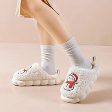 Load image into Gallery viewer, Snowman Slippers - Winter Plush Anti-Slip Couple Home Shoes