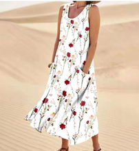Load image into Gallery viewer, Women's Elegant Floral Print Two-Piece Set – Round Neck Top & Pants