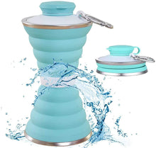 Load image into Gallery viewer, 500ML Foldable Silicone Water Bottle: Ultimate Travel Companion!