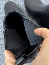 Load image into Gallery viewer, Women’s Retro Square-Toe Mid-Heel Chunky Leather Boots