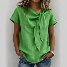 Load image into Gallery viewer, Women's Loose-Fit Short Sleeve Casual Pullover T-Shirt