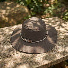 Load image into Gallery viewer, Leather Brim Letter Pattern Fisherman Hat