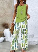 Load image into Gallery viewer, Women's 3D Print Two-Piece Vest & Pants Set – 12 Prints S–5XL