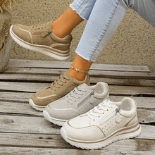 Load image into Gallery viewer, Chunky Heel Side-Zip High-Top Sneaker Boots – 3 Colors EU 36–43