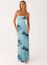 Load image into Gallery viewer, Printed Sleeveless Strap Bodycon Maxi Dress | High Waist