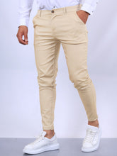 Load image into Gallery viewer, 👔 Men's Slim Fit Button Trousers – Versatile Office & Casual Wear
