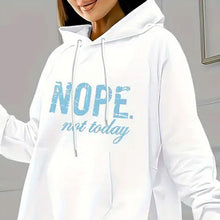 Load image into Gallery viewer, Casual 2-Piece Set Solid Color Leggings & Letter Print Hooded Sweatshirt