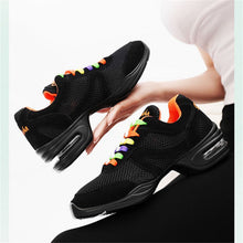Load image into Gallery viewer, Women’s Air Cushion Mesh Modern Dance Shoes — Slip-On Style