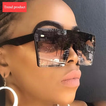 Load image into Gallery viewer, NEW Top Oversized Square Modern Woman And Ladies Fashion Retro Gradient Sunglasses With Big Frame And Vintage Eyewear UV400 Protection