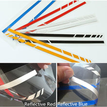 Load image into Gallery viewer, 1Pair Car Rear View Mirror Sticker Reflective Decal Vinyl Sticker Decal Stripe Sticker Car Rear View Mirror Stickers Car Body Stickers Waterproof Reflective Car Side Stickers Auto Side Stripe Decals Side Mirror Reflective Decals Auto Rearview Stickers