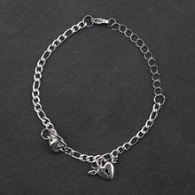 Load image into Gallery viewer, 1Pair Couple Bracelets Magnetic Bracelet Heart Shaped Stainless Steel Angel Wing Love Lock Heart Charm Magnet Couples Bracelet Stainless Steel Chain Bracelets Charm Jewelry Matching Relationship Bracelets
