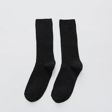 Load image into Gallery viewer, 1Pair Ladies Pile Socks for Autumn Winter Pure Cotton Socks Solid Color Keep Warm Women Socks Mid Tube Socks Thickening Cashmere Socks For Men And Women