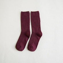 Load image into Gallery viewer, 1Pair Ladies Pile Socks for Autumn Winter Pure Cotton Socks Solid Color Keep Warm Women Socks Mid Tube Socks Thickening Cashmere Socks For Men And Women