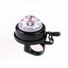 Load image into Gallery viewer, 1PC Bicycle Bell Bike Compass Bicycle Bells Mountain Bike Handlebar Compass Ring Aluminum Cycling Bicycle Accessories Bike Horn Bicycle Bell Aluminum Alloy Ring Bell Horn Sound Alarm Mountain Bike Bell Compass Bell Riding Equipment Accessories