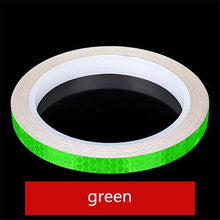 Load image into Gallery viewer, 1PC Car Styling Reflective Stripe Tape Motorcycle Bike Body Rim Wheel Stripe Tape Stickers Decorative Reflective Wheel Rim Stripe Decal Sticker for Motorcycle Wheels Car Cycling Bike Bicycle Night Safety Decoration Stripe Universal Blue Red Yellow