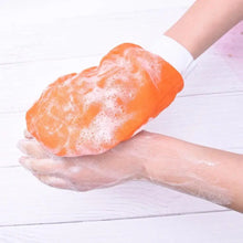 Load image into Gallery viewer, 1PC Colorful Shower Bath Magic Peeling Glove Modern Exfoliating Tan Removal Skincare Soft Gloves For Shower Body Scrubber Bath Accessories