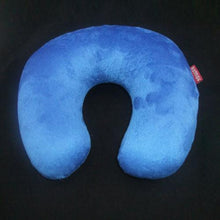 Load image into Gallery viewer, 1PC New U Shaped Travel Pillow Car Air Flight Inflatable Pillows Neck Support Headrest Cushion Soft Nursing Cushion Black U-Shape Travel Pillow Automatic Air Inflatable Airplane Car Pillows Ring Pillow Folding Press Type Bed Pillows