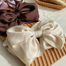 Load image into Gallery viewer, 1PC Winter Velvet Bowknot Hair Clips Hand Tie Large Pigtail Bows Hairpin For Women Girls Satin Temperament Elegant Fashion Hairgrips Accessories For Party