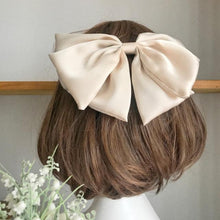 Load image into Gallery viewer, 1PC Winter Velvet Bowknot Hair Clips Hand Tie Large Pigtail Bows Hairpin For Women Girls Satin Temperament Elegant Fashion Hairgrips Accessories For Party