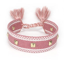 Load image into Gallery viewer, 1PC Woven Beautiful Bracelet For Men Women Adjustable Braided Friendship Bracelets Friendship Handwoven Ethnic Cotton Wrap Bracelets Knitted Bracelets Pattern For Women Girls Men