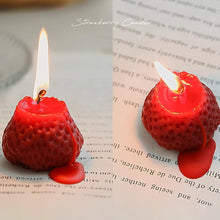 Load image into Gallery viewer, 1PC/4PCS Strawberry Decorative Aromatic Candles Strawberry Shaped Scented Candle Mini Soy Wax Candle Small Scented Candle Wax Decorative Candle for Bedroom Bathroom Decoration Parties Soy Wax Scented Candle For Birthday Wedding Candle