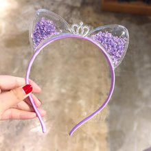 Load image into Gallery viewer, 1Pcs Cute Cat Ears Headband Baby Girls Hairband Korean Children Princess Kids Gift Hair Band Props Party Girls Gorgeous Hair Accessories For Women