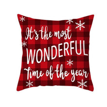 Load image into Gallery viewer, 1Pcs Happy New Year Christmas Decorations Pillows Cover Merry Christmas Throw Cushion Covers Tree Reindeer Star Pillow Case For Party Home Decoration 45x45CM
