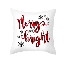 Load image into Gallery viewer, 1Pcs Happy New Year Christmas Decorations Pillows Cover Merry Christmas Throw Cushion Covers Tree Reindeer Star Pillow Case For Party Home Decoration 45x45CM