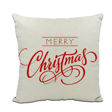 Load image into Gallery viewer, 1Pcs Happy New Year Christmas Decorations Pillows Cover Merry Christmas Throw Cushion Covers Tree Reindeer Star Pillow Case For Party Home Decoration 45x45CM