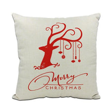 Load image into Gallery viewer, 1Pcs Happy New Year Christmas Decorations Pillows Cover Merry Christmas Throw Cushion Covers Tree Reindeer Star Pillow Case For Party Home Decoration 45x45CM