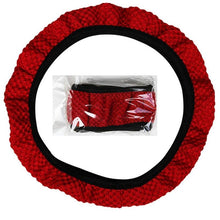Load image into Gallery viewer, 1Pcs Ice Silk Steering Wheel Cover Non-Slip Car Wheel Cover Protector Breathable Microfiber Universal For Leather Viscose, Breathable, Anti-Slip Steering Wheel Cover Wear-resistant Anti-slip Car Accessories Black Red Rose Gray Beige Purple