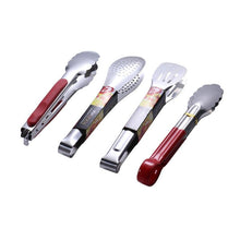 Load image into Gallery viewer, 1pcs Stainless Steel Kitchen Tong Heat Resistant Hollow-Out Barbecue Tongs Food Tongs Kitchen Tools BBQ Tools Accessories Stainless Steel Food Tongs Cooking Clips Buffet BBQ Tongs