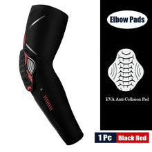 Load image into Gallery viewer, 1Piece Sports Elbow Support Pads Breathable Arm Compression Shield Shape Crash Proof Elbow Pads Arm Sleeve Compression Sleeve For Outdoor Sports Running Basketball Football Volleyball Arm Cover