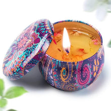 Load image into Gallery viewer, 1Pieces Tin Jars Scented Candles Candle Tins Empty Candle Jars with Lids Scented Candle Containers Making Candles Kit Holder For Soy Wax Dry Storage With Flowers Can Fragrance Scented Candle Natural Soy Wax For Dry Storage Spices And Sweets