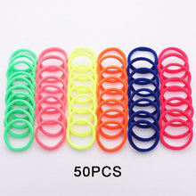 Load image into Gallery viewer, 1Set 4cm Girls Cute Colorful Elastic Hair Bands Children Lovely Ponytail Holder Scrunchies Hair Ties Headbands Fashion Hairgrips Accessories For Party