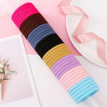 Load image into Gallery viewer, 1Set 4cm Girls Cute Colorful Elastic Hair Bands Children Lovely Ponytail Holder Scrunchies Hair Ties Headbands Fashion Hairgrips Accessories For Party