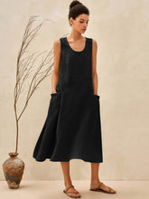 Load image into Gallery viewer, 100% Linen Swing Beach Tank Dress GIANA