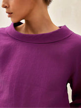 Load image into Gallery viewer, 100% Linen Draped Neck Top HOLLIS