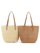 Load image into Gallery viewer, Woven Tapered Tote