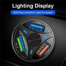 Load image into Gallery viewer, 2 Pack 3 Port USB Fast LED Car Charger For Devices
