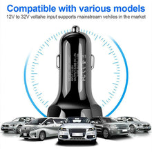 Load image into Gallery viewer, 2 Pack 3 Port USB Fast LED Car Charger For Devices