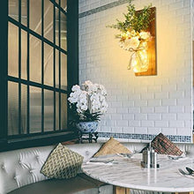 Load image into Gallery viewer, 2 Pack Rustic Jar Fairy Strip Lights Wall Decor Hydrangea Sconces Decorative Home Chic Hanging LED FlowersHanging Design with Remote Control LED Fairy Lights and White Peony, Farmhouse Kitchen Decorations Wall Home Decor Living Room Lights Set of Two