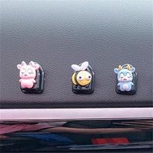 Load image into Gallery viewer, 2 Pcs Simple Car Small Hooks Cartoon Decorative Cute Car Dashboard Hook Mini Hanger for Mask Heart Adhesive Hook for Hat Coat Towel Wall Hanging Multi Vehicle Sticky Hooks Durable Holder Automobile Styling Interior Organizer Ornaments Hook