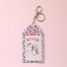 Load image into Gallery viewer, 2 Pockets Colorful Photo Card Holder Pockets for Mini Photo Sticker & Name Card 3 Inch 6.35 x 9cm Photos with Key Chain Album Gifts For Valentines Day