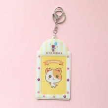 Load image into Gallery viewer, 2 Pockets Colorful Photo Card Holder Pockets for Mini Photo Sticker & Name Card 3 Inch 6.35 x 9cm Photos with Key Chain Album Gifts For Valentines Day