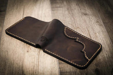 Load image into Gallery viewer, Western Bifold Wallet - Walnut Brown