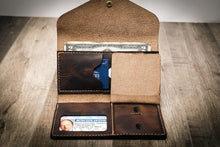 Load image into Gallery viewer, Badge Clutch Wallet - Walnut