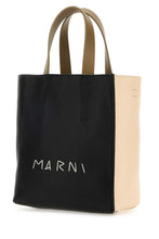 Load image into Gallery viewer, Marni Women Two-Tone Leather Mini Museo Handbag